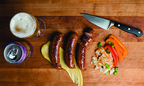 Lost Nation Craft Beer and Whiskey Fennel Sausage 