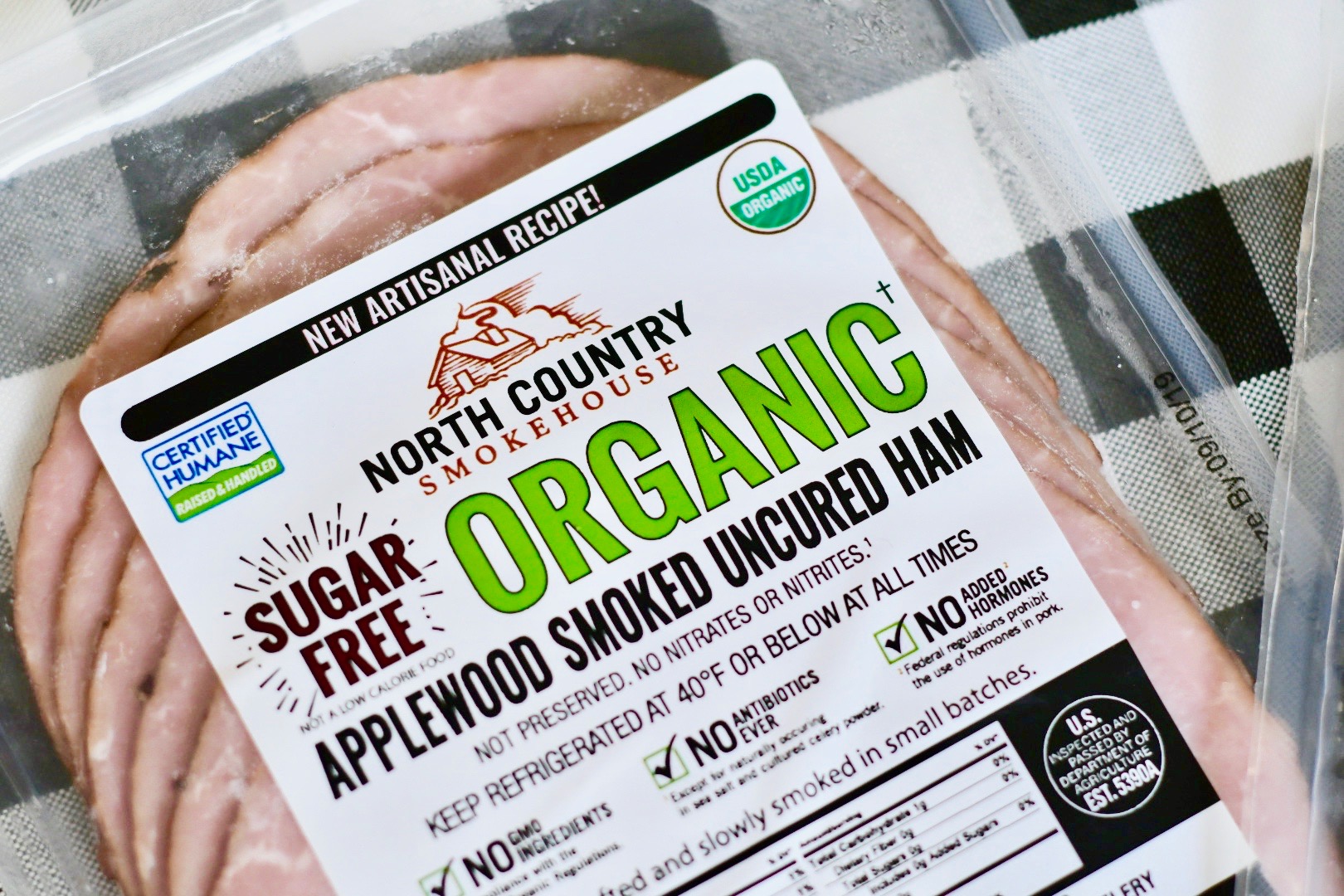North Country Smokehouse Sugar Free Organic Deli Ham 