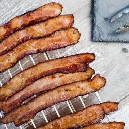 UNCURED COB SMOKED BACON – 9 LBS.