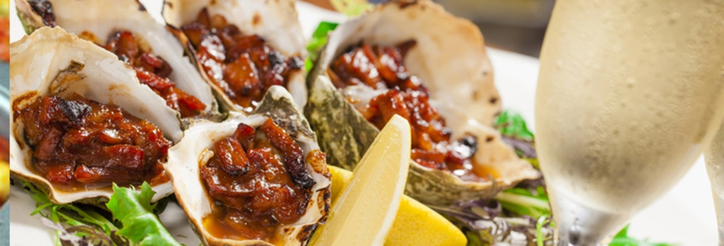 Baked Oysters with Bacon and Leeks