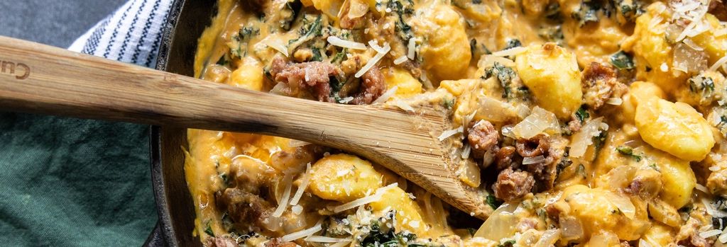 Creamy Pumpkin & Sausage Gnocchi