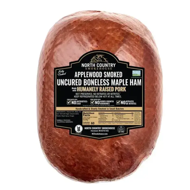 Applewood Smoked Uncured Boneless Maple Ham