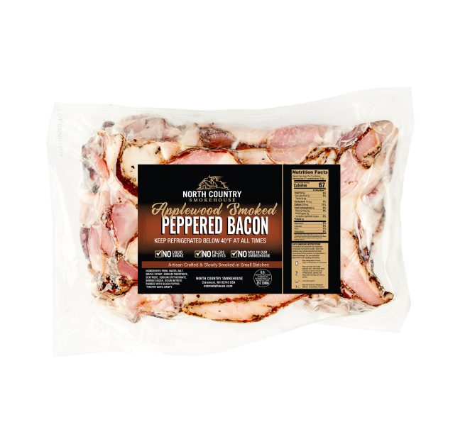 Peppered Bacon ends bulk package