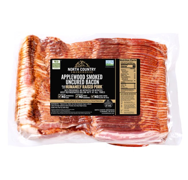 Applewood Smoked Uncured Bacon Bulk Package