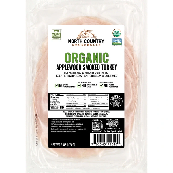 Organic Applewood Smoked Turkey Breast