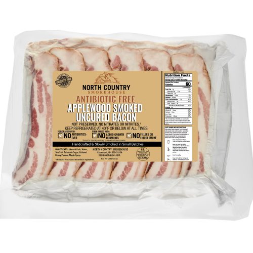 Antibiotic Free Applewood Smoked Uncured Bacon layout package