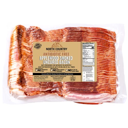 Antibiotic Free Applewood Smoked Uncured Bacon bulk package