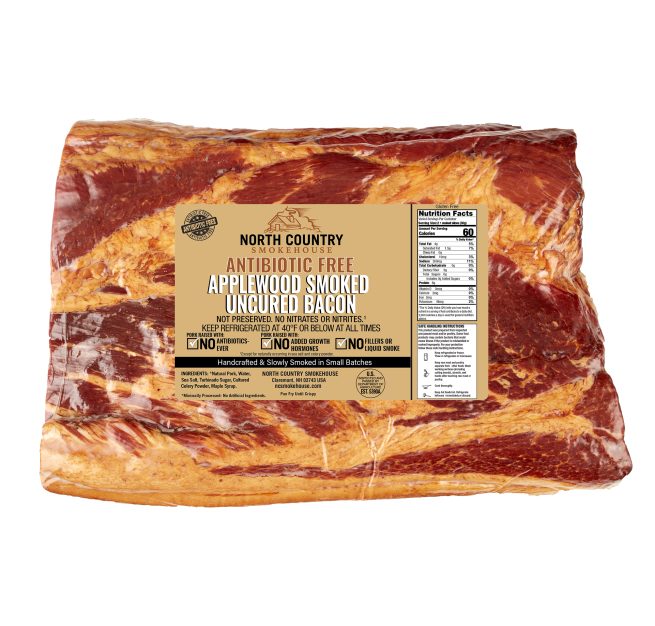 Antibiotic-Free Applewood Smoked Uncured Bacon Slab