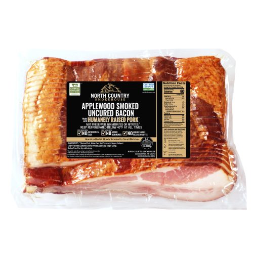 Thick Cut Applewood Smoked Uncured Bacon bulk package