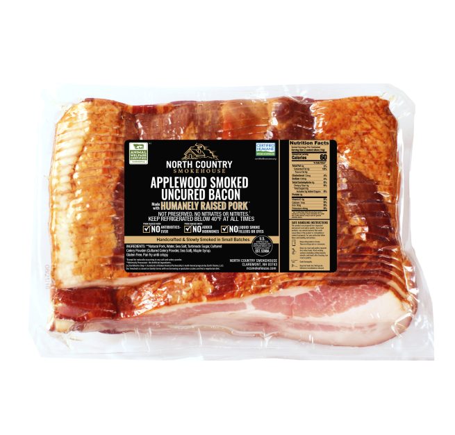 Thick Cut Applewood Smoked Uncured Bacon bulk package