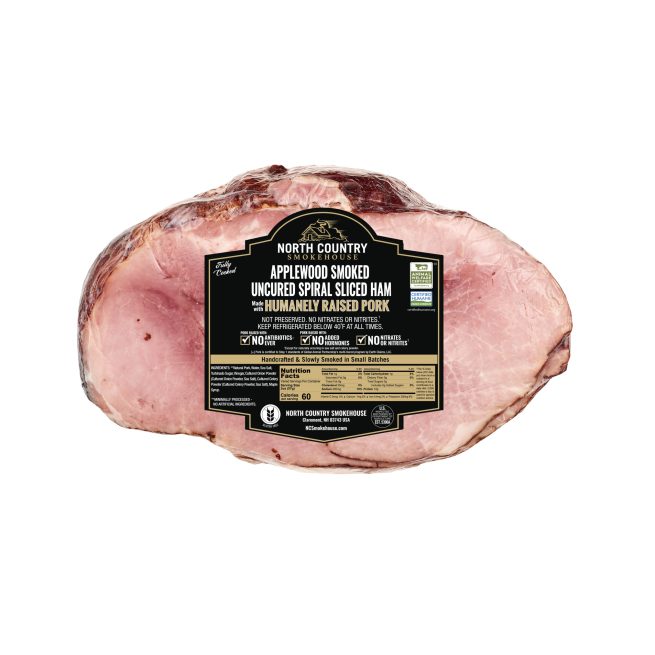 Applewood Smoked Uncured Bone-In Ham Half