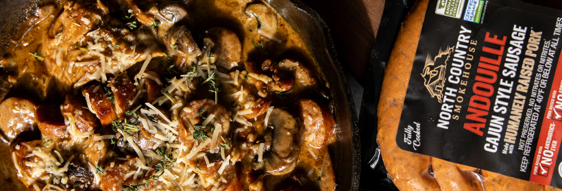 Creamy Sausage & Chicken Skillet