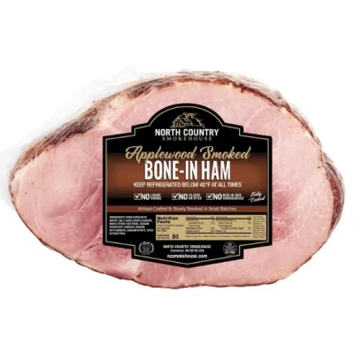 Applewood Smoked Maple Cured Bone-In Ham Half