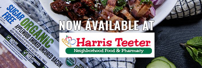 sugar free organic bacon at harris teeters