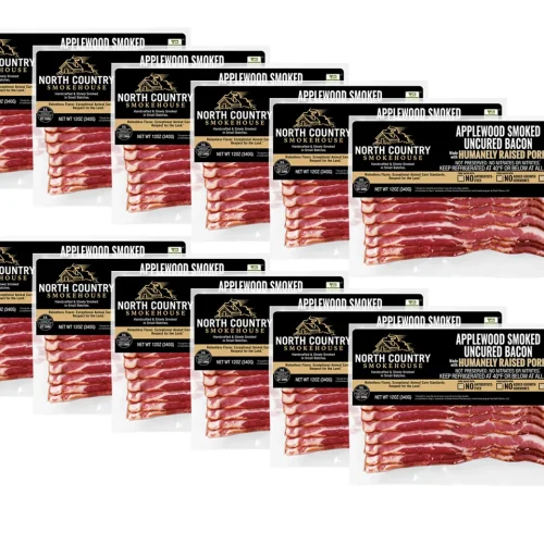 Uncured Applewood Smoked Bacon - 9 Lbs.