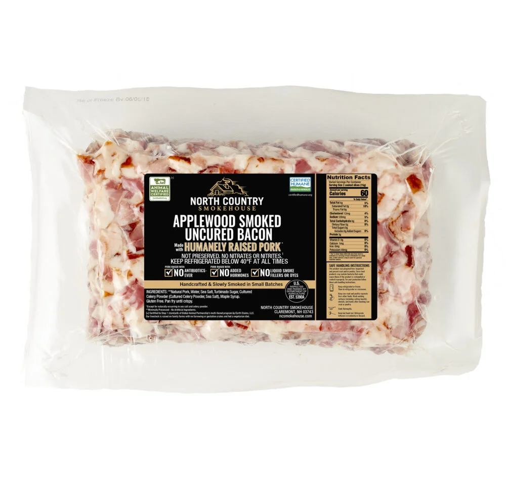Applewood Smoked Uncured Diced Bacon
