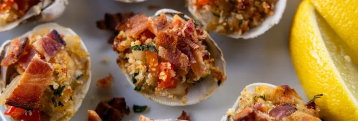 Clams Casino with Bacon