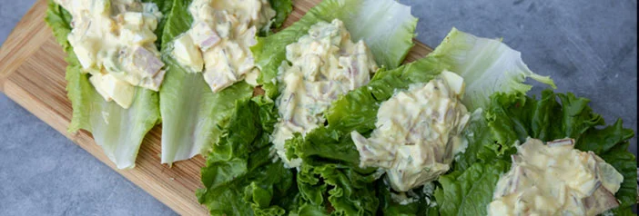 Smoked Ham Salad in Endive Cups